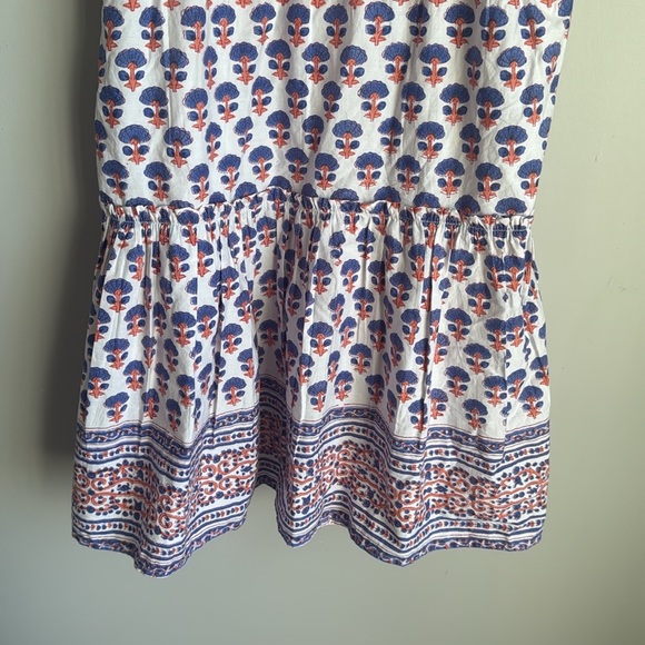 NEW OLIPHANT Smocked Square Neck Mini In Periwinkle In Blue Medium - Picture 6 of 13